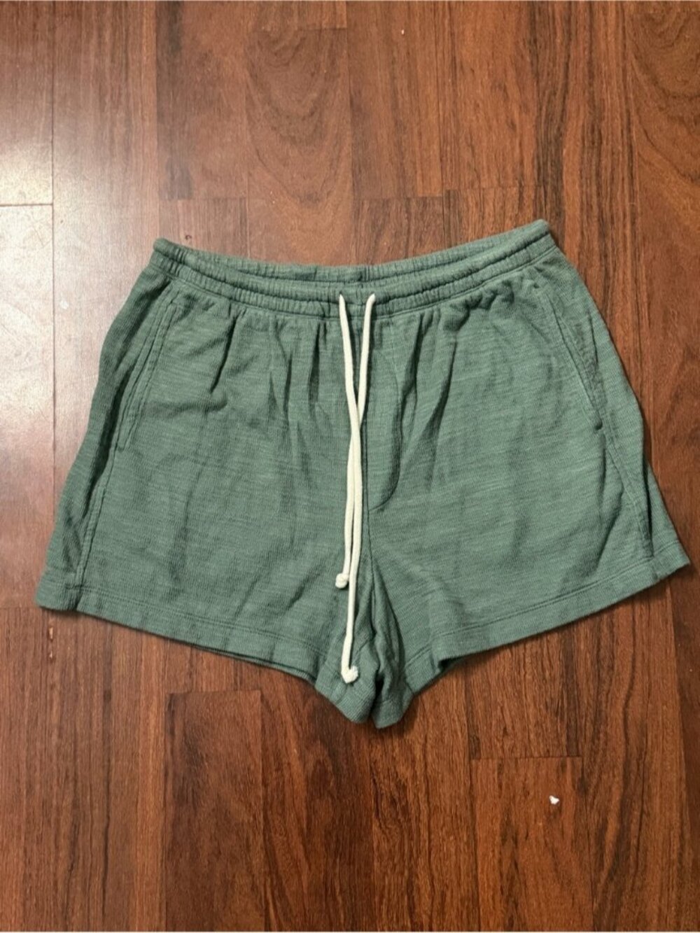 Aerie Sage Green Drawstring Athletic Shorts